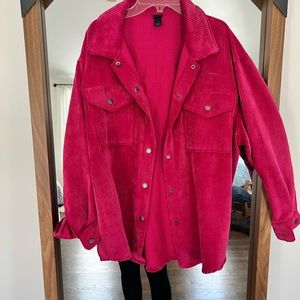 Hot pink shacket!